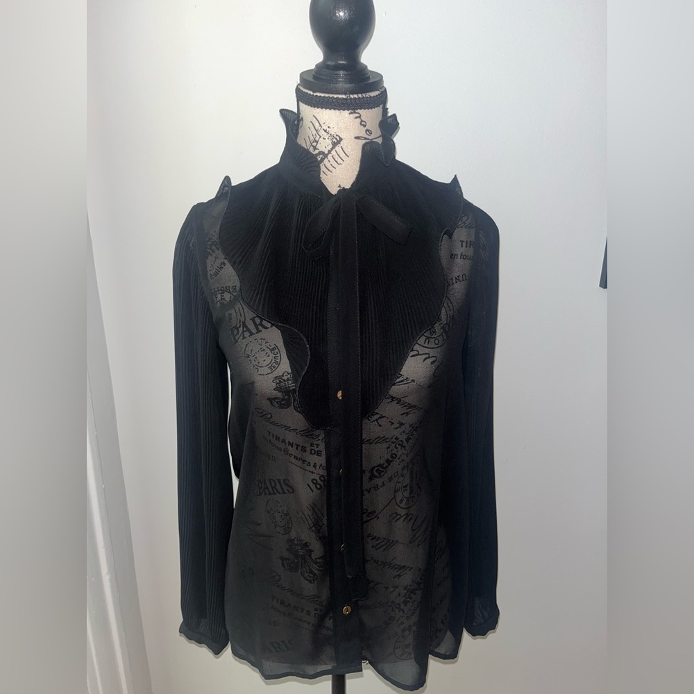 Black Blouse Zara XS